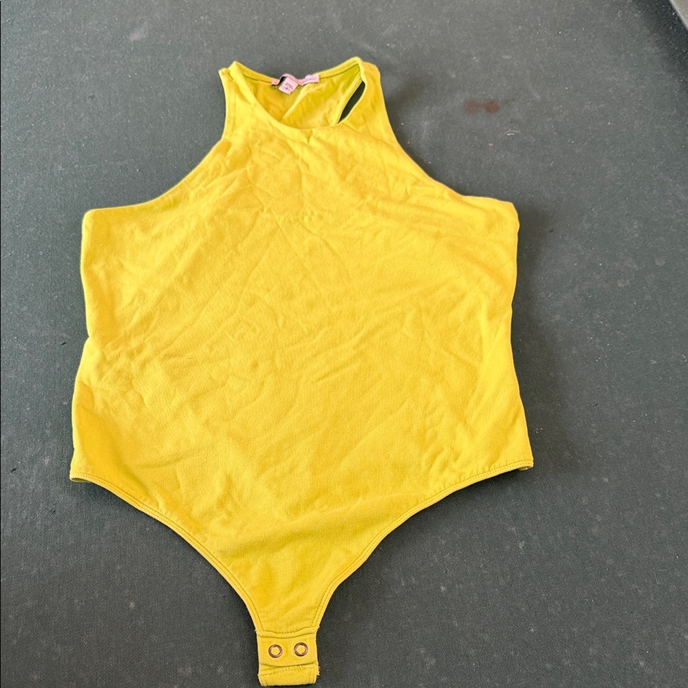 Express Vibrant Yellow‎ Women's Swim Bodysuit.  CAJA. 1 B